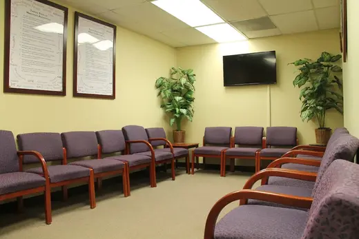 Comfortable waiting area with chairs at Nextep detox center in Miami.