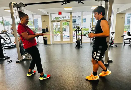 Amenities at Miami detox center โ exercise equipment
